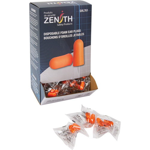 Foam Earplugs, Pair - Polybag Ontario Packaging