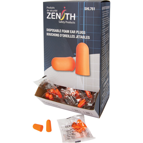 Foam Earplugs, Pair - Polybag Ontario Packaging