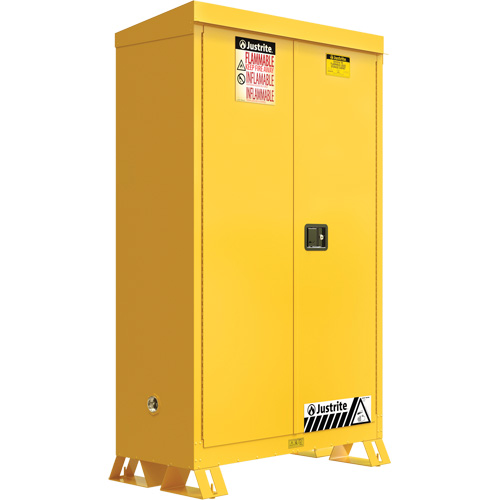 Outdoor Flammable Storage Cabinet, 45 gal., 2 Door, 43" W x 65" H x 18" D Ontario Packaging
