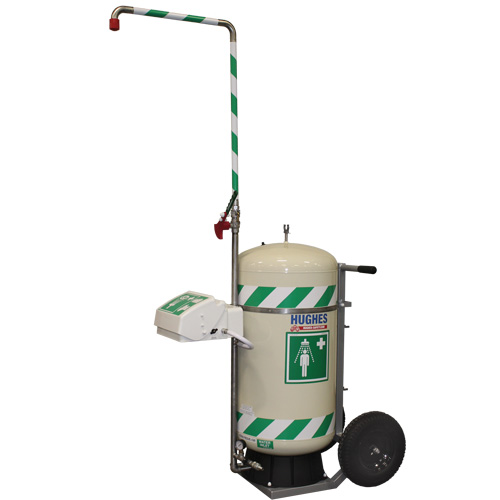 Mobile Self-Contained Emergency Safety Shower with Eye & Face Wash, 30 gal. Capacity, Meets None Ontario Packaging