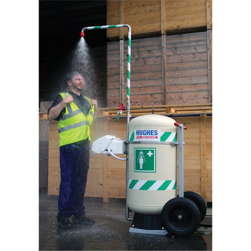 Mobile Self-Contained Emergency Safety Shower with Eye & Face Wash, 30 gal. Capacity, Meets None Ontario Packaging