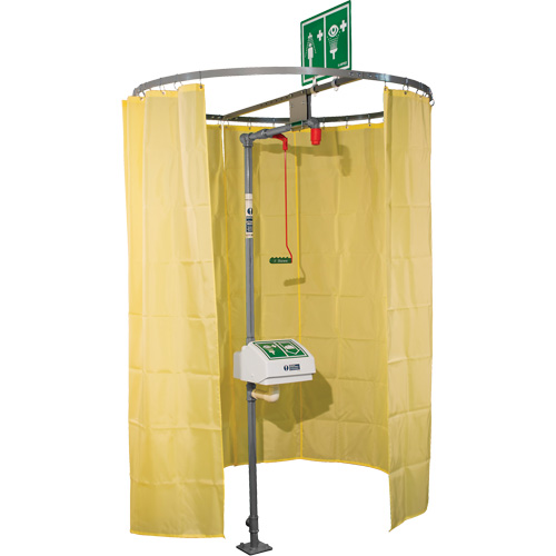 Pipe Mounted Safety Shower Modesty Curtain Ontario Packaging