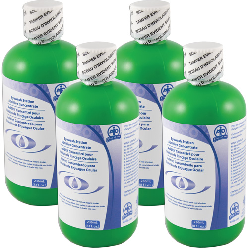 Additive to Preserve Water in Self-Contained Emergency Eye Wash Stations, Canada, 4 Pack, 8 oz. Ontario Packaging