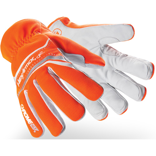 Chrome SLT&reg; 4075 Cut-Resistant Gloves, Size Small/7, Goatskin/HPPE Shell, ASTM ANSI Level A6/EN 388 Level E Ontario Packaging