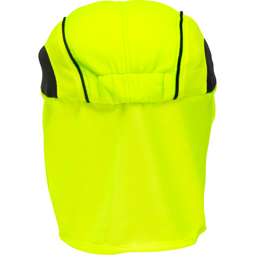Chapeaux de refroidissement avec voiles pour le cou, Lime haute visibilit&eacute; Ontario Packaging