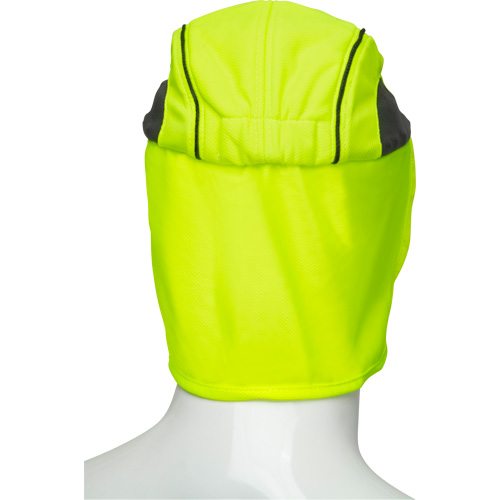 Chapeaux de refroidissement avec voiles pour le cou, Lime haute visibilit&eacute; Ontario Packaging