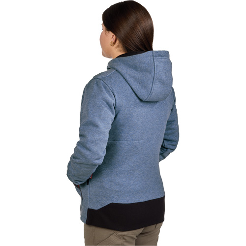 Chandail &agrave; capuchon chauffant M12 avec pile, Femmes, Moyen, Bleu, Poly-coton Ontario Packaging