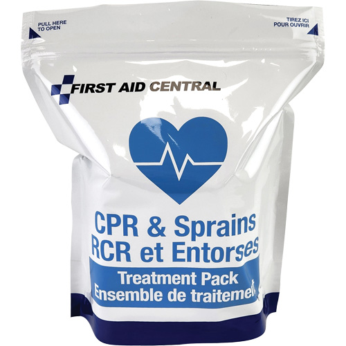 9-Piece CPR & Sprains Refill Pack for Emergency Response First Aid Kit Ontario Packaging