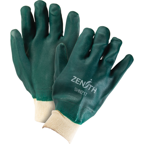 Gants verts &agrave; double enduit, 10" lo, PVC, Doublure en Jersey de coton, 70 mils Ontario Packaging