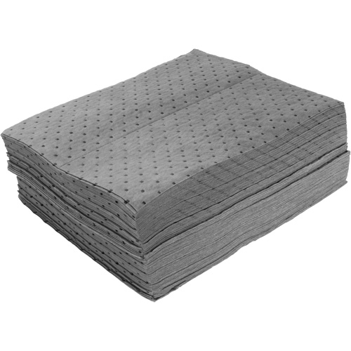 Bonded Sorbent Pads, Universal, 15" x 19", 10 gal. Absorbancy Ontario Packaging