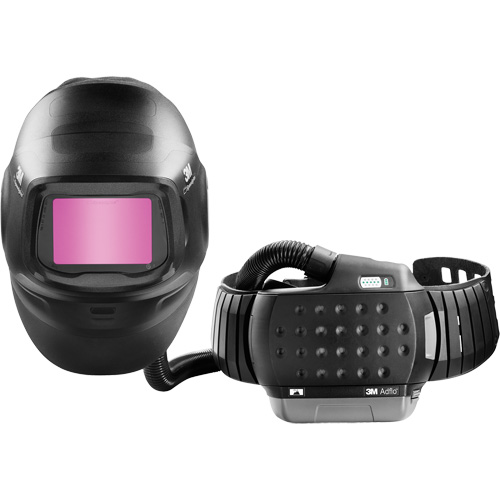 Masque de soudage &agrave; usage intensif Speedglas G5-01 avec syst&egrave;me de respirateur d'&eacute;puration d'air propuls&eacute; Adflo, Masque de soudage, Pile Lithium-ion Ontario Packaging