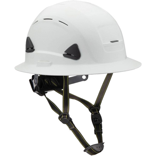 Fibre Metal Climbing Style Helmet with Full Brim, Meets CSA Type 2, Ratchet Suspension, Vented Ontario Packaging