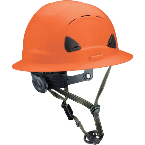 Casque Fibre Metal de style escalade avec bordure compl&egrave;te, R&eacute;pond aux normes CSA type 2, Suspension Rochet, Ventil&eacute; Ontario Packaging