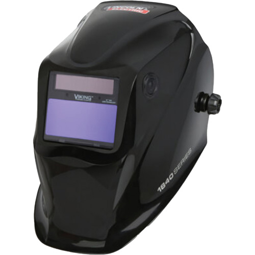 VIKING 1840 Series Auto-Darkening Welding Helmet, 7 - 13 Shade Range, Black Ontario Packaging