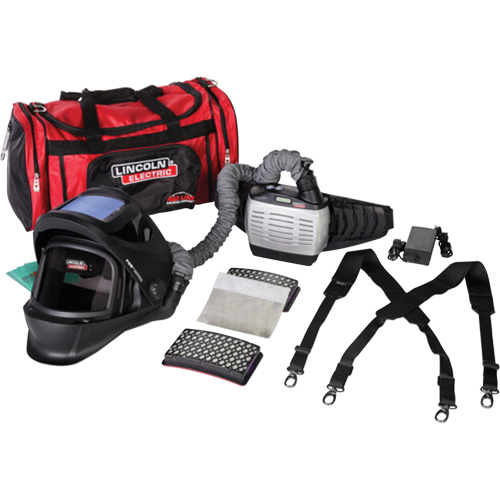 APR motoris&eacute; auto-assombrissant VIKING 3250D FGS avec batterie &eacute;tendue, Masque de soudage, Pile Lithium-ion Ontario Packaging