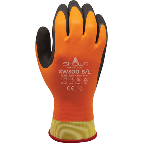 Gants r&eacute;sistants &agrave; la coupe et au froid XW300 , 7/Moyen, R&ecirc;vetement Latex de caoutchouc, Enveloppe en Kevlar Ontario Packaging