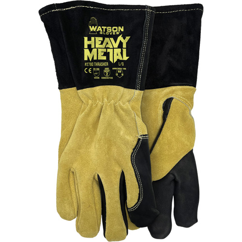 Gants de soudage MIG/&eacute;lectrode 2780 Thrasher, Cuir de vache refendu, Taille Petit Ontario Packaging