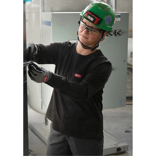 T-shirt &agrave; manches longues avec poches GRIDIRON, Femmes, T-petit, Noir Ontario Packaging