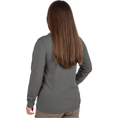 GRIDIRON Long Sleeve Pocket T-Shirt, Women's, X-Small, Grey Ontario Packaging