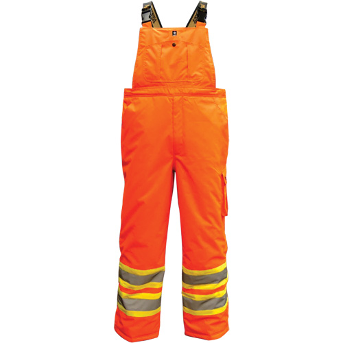 6450PO Freezer 300D Trilobal Overalls, Polyester, 2X-Large, High Visibility Orange Ontario Packaging