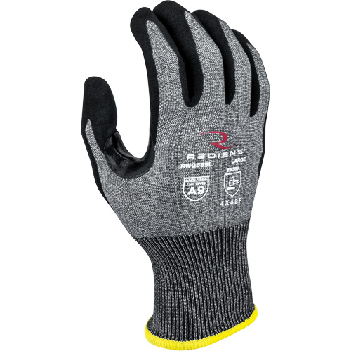 RWG589 Cut Protection Coated Gloves, Size X-Small, 18 Gauge, Foam Nitrile Coated, HPPE Shell, ASTM ANSI Level A9/EN 388 Level F Ontario Packaging