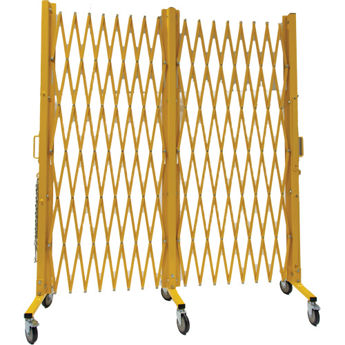 Expandable Barrier, 84" H x 20' L, Yellow Ontario Packaging