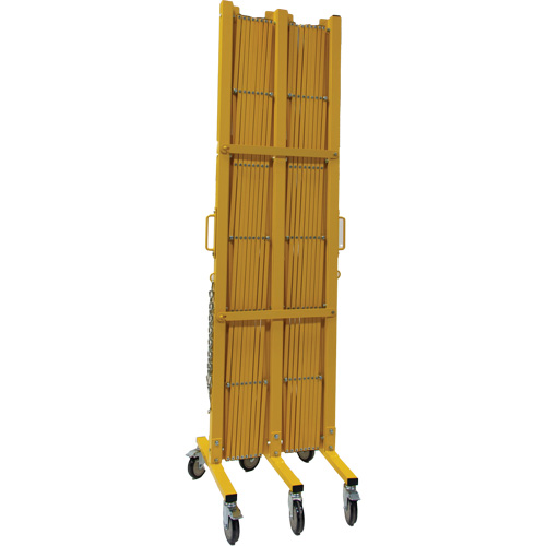 Expandable Barrier, 84" H x 20' L, Yellow Ontario Packaging