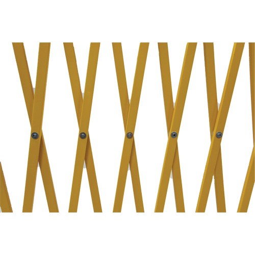 Expandable Barrier, 84" H x 20' L, Yellow Ontario Packaging