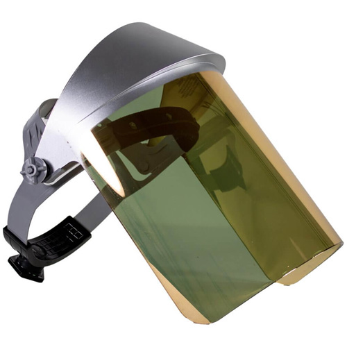 Heat Reflective Face Shield, Polycarbonate, Ratchet Suspension Ontario Packaging