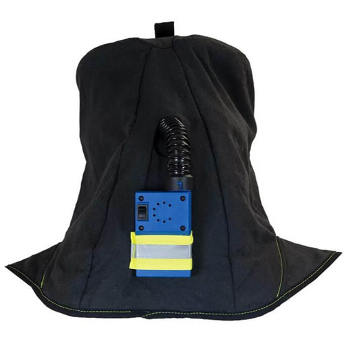Cagoule de protection contre l'arc &eacute;lectrique TCG, Noir, 40 cal/cm², ANSI Z87.1/ASTM F1506/ASTM F1959/ASTM F2178/R&eacute;pond ou surpasse la norme CSA Z462/NFPA 70E, 4 Arc &eacute;lectrique EPI cat&eacute;gorie niveau Ontario Packaging