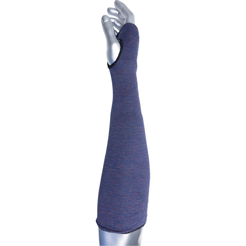 Manchette ASP &agrave; 2 plis avec trou pour pouce ECO Series Kut Gard, Aramide, 14", ASTM ANSI niveau A3, Mauve Ontario Packaging