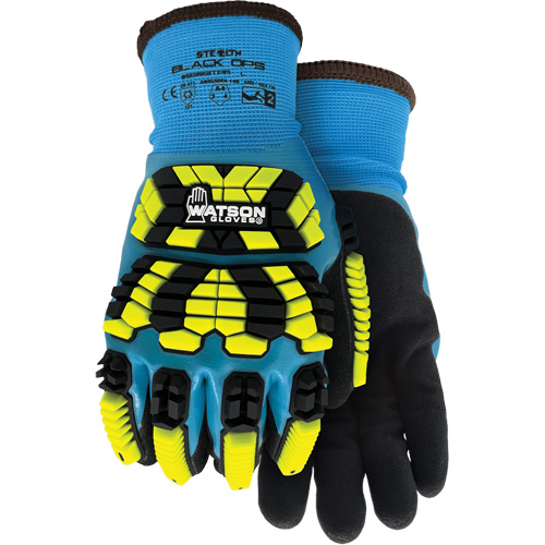 9393TPR Stealth Black Ops Winter Impact Gloves, Small, Foam Latex Palm, Knit Wrist Cuff Ontario Packaging