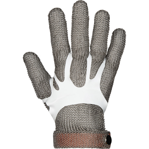 MMG Food Safe Metal Chainmail Gloves, Size 2X-Small, Stainless Steel Shell, ASTM ANSI Level A9 Ontario Packaging