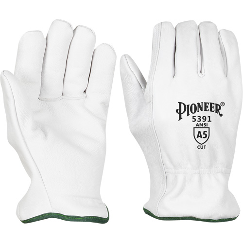 Cut-Resistant Driver's Gloves, Small, Grain Goatskin Palm Ontario Packaging