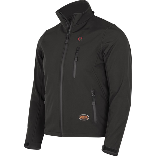 Heated Soft-Shell Jacket, Men's, Small, Black Ontario Packaging