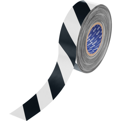 ToughStripe&reg; Max Floor Marking Tape, 2" x 100', Polyester, Black and White Ontario Packaging