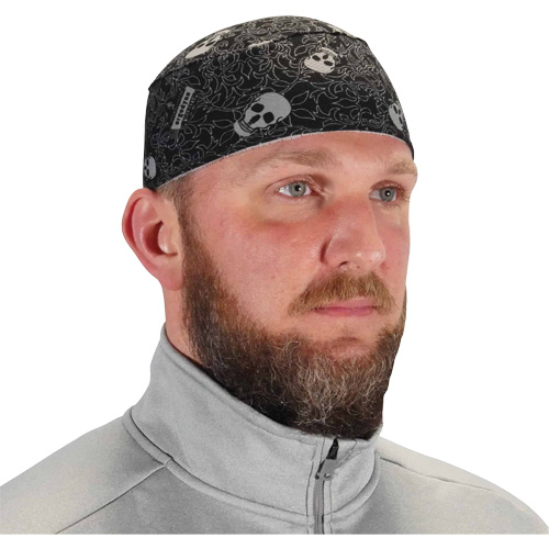 Chill-Its 6630 High-Performance Skull Cap with Terry Cloth Sweatband, Multi-Colour Ontario Packaging