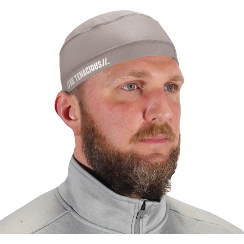 Chill-Its 6632 Performance Knit Cooling Skull Cap, Grey Ontario Packaging