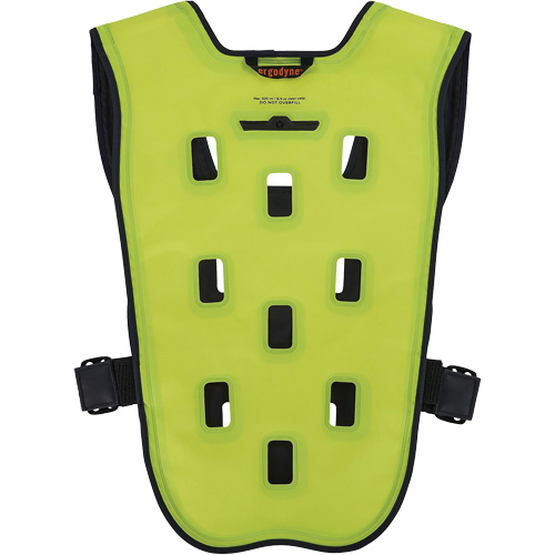 Chill-Its 6685 Dry Evaporative Cooling Vest with Zipper Closure, Small/Medium, High Visibility Lime-Yellow Ontario Packaging