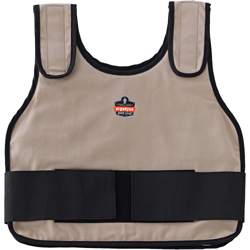 Chill-Its 6230 Standard Phase Change Cooling Vest with Rechargeable Packs, Small/Medium, Khaki Ontario Packaging