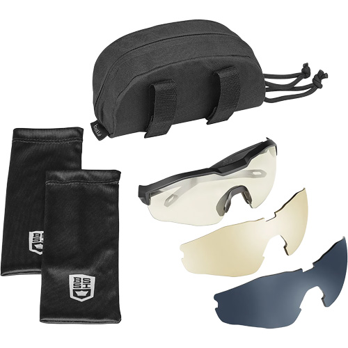 MY6 Safety Glasse Eyeshield Kit, Clear/Copper/Smoke Lens, Anti-Fog/Anti-Scratch, ANSI Z87+ Ontario Packaging