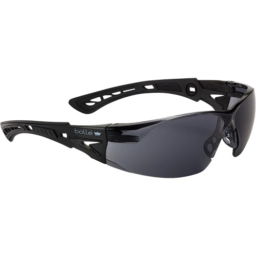 Lunettes de s&eacute;curit&eacute; Rush + BSSI, Lentille Fum&eacute;e/Gris, Antibu&eacute;e/Anti-&eacute;gratignures, ANSI Z87+ Ontario Packaging