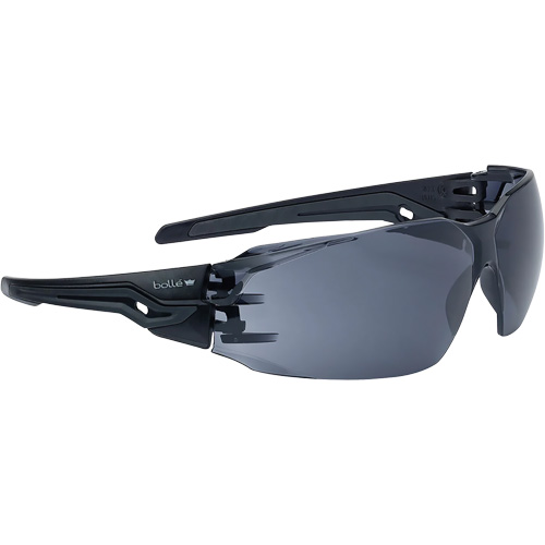 Silex+ BSSI Safety Glasses, Smoke/Grey Lens, Anti-Fog/Anti-Scratch, ANSI Z87+ Ontario Packaging