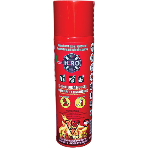 Hero 911 PFAS-Free Fire Extinguisher, ACK, 500 ml Capacity Ontario Packaging