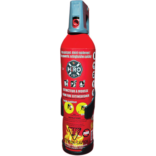 Hero 911 PFAS-Free Fire Extinguisher, ACK, 750 ml Capacity Ontario Packaging