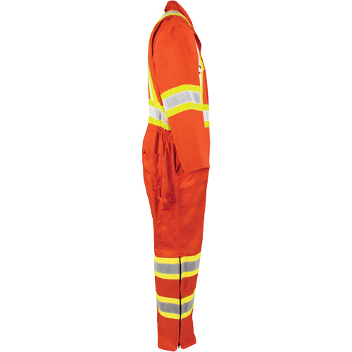High-Visibility Unlined Coveralls, Small, High Visibility Orange Ontario Packaging