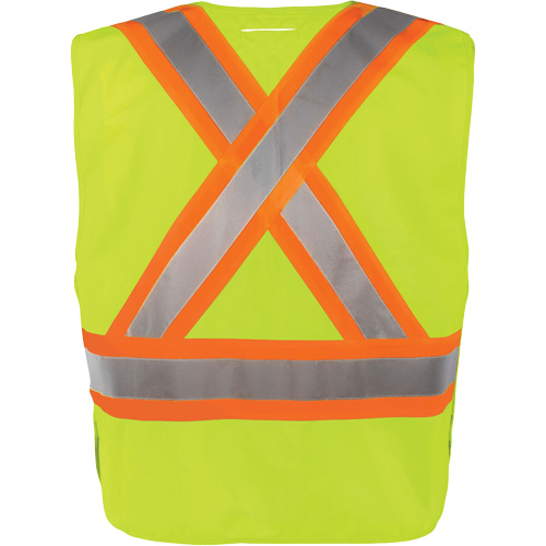 High-Visibility 5-Point Tear Away Vest, High Visibility Orange, 2X-Large/3X-Large, Polyester Ontario Packaging