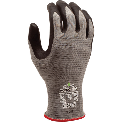 Gants DURACoil Alpha AC800 ESD, Taille 2T-Grand/10, Calibre 18, Rev&ecirc;tement Nitrile micromousse, Enveloppe en PEHP, ASTM ANSI niveau A4/EN 388 niveau D Ontario Packaging