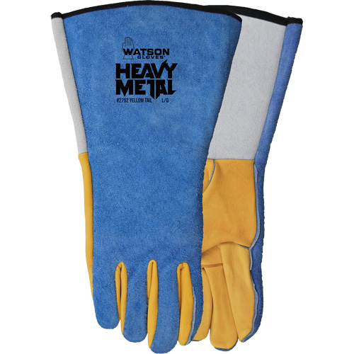 Yellow Tail MIG/TIG Welding Gloves, Grain Deerskin/Split Cowhide, Size Large Ontario Packaging