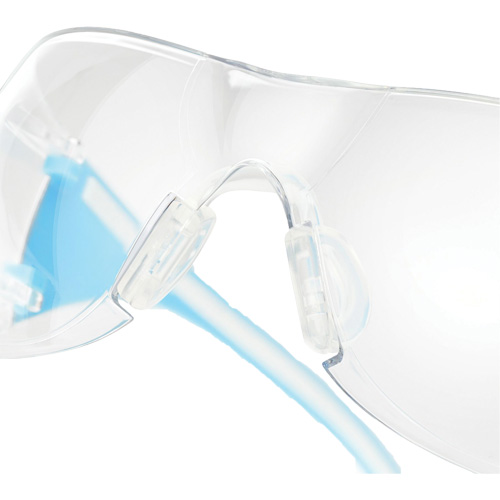 Lunettes de s&eacute;curit&eacute; bleu/blanc Adapt Lite, Lentille Transparent, Antibu&eacute;e/Anti-&eacute;gratignures, ANSI Z87+/R&eacute;pond ou surpasse la norme CSA Z94.3 Ontario Packaging